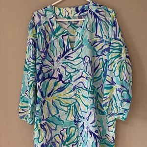 Lilly Pulitzer multi coloured tunic/coverup